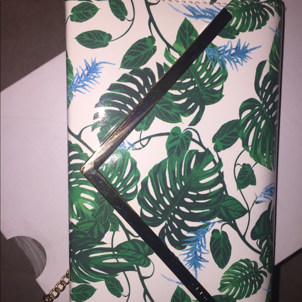 New Aldo Green/White purse